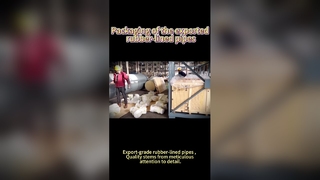 Pakowanie rur wyłożonych gumą