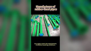 Trwałe rury pokryte gumą dla przemysłu