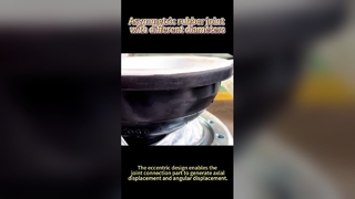 Mimośrodowe, elastyczne sprzęgło gumowe redukcyjne