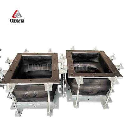 Elastyczny niemetalowy kompensator gumowy przeznaczony do pochłaniania wibracji i kompensacji rozszerzalności cieplnej w zastosowaniach rurowych