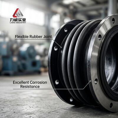 Zróżnicowane według wielkości Jednosferyczne elastyczne gumowe połączenie z płaszczystymi końcami Oferta rysunkowa nadająca się do systemów i urządzeń rurociągowych